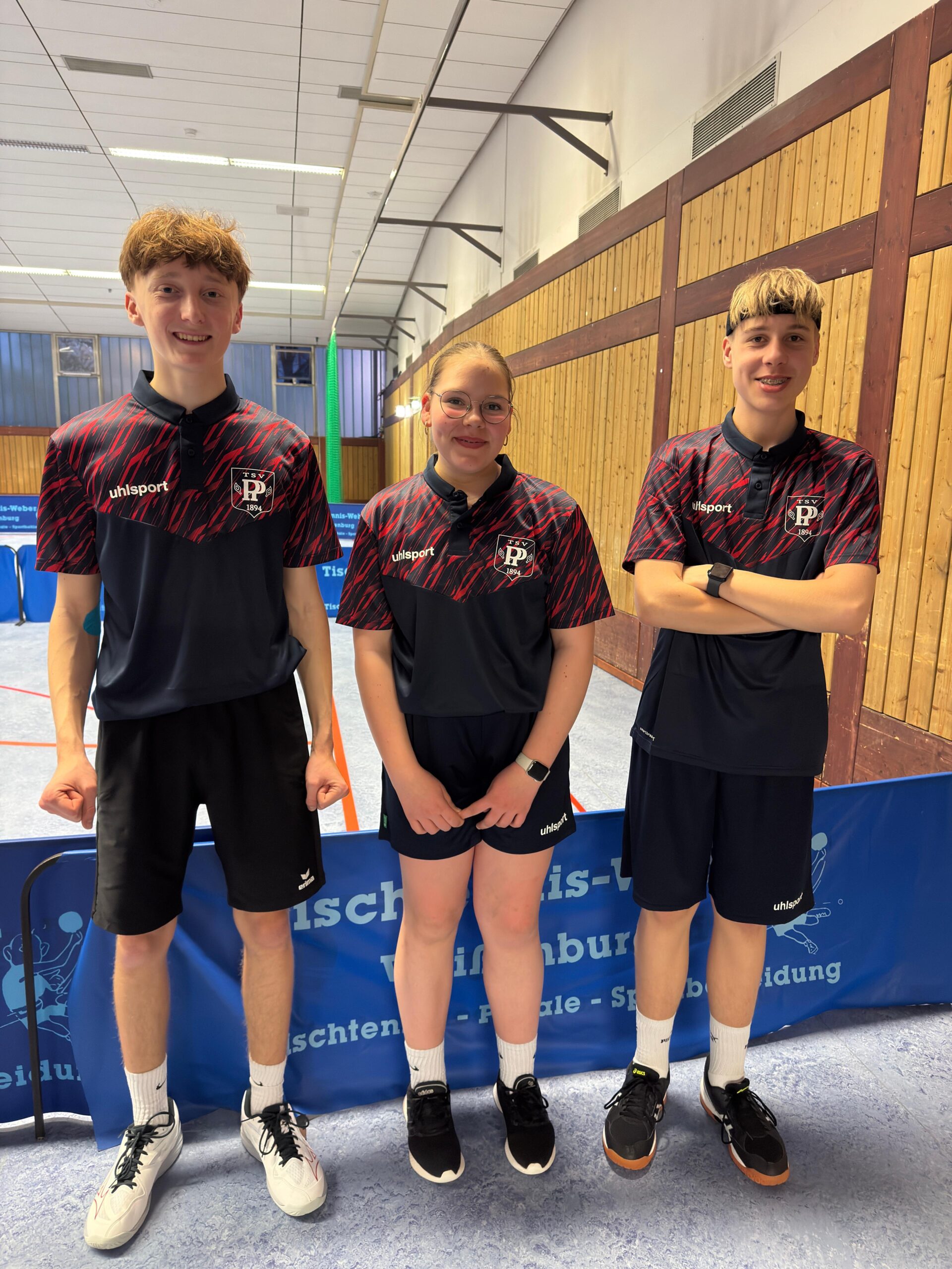 Tischtennis: 1. Jugendmannschaft am Ende der Saison 2024/2025 (Rückrunde)